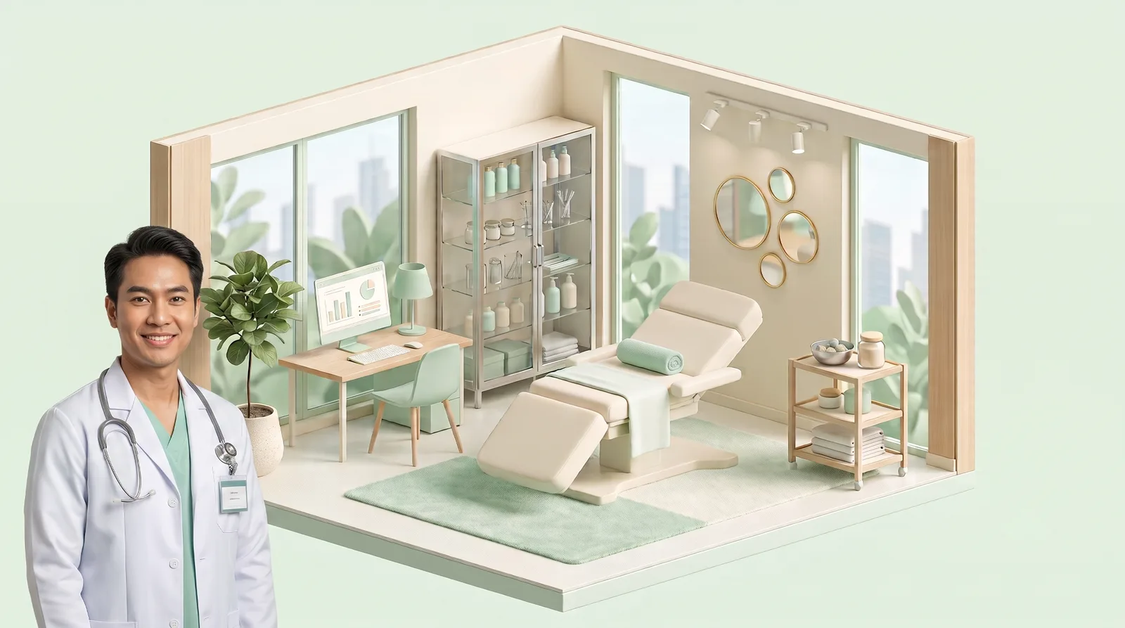 ภาพห้องคลินิกความงาม — โปรแกรมบริหารคลินิก Deewell