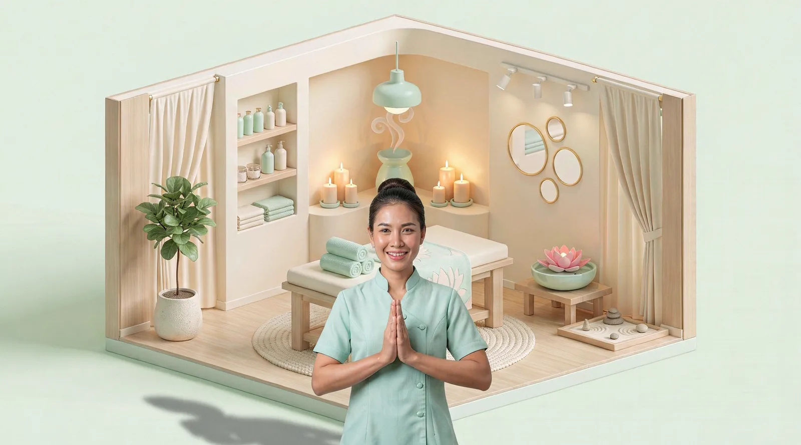 ภาพห้องนวดสปา — โปรแกรมบริหารร้านสปา Deewell